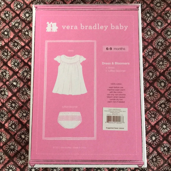 Vera Bradley NIB Dress & Bloomers 6-9mns Lili Bell retired - Picture 2 of 4